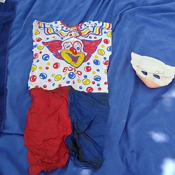 Antique Bozo the Clown Kids Costume Set - Small Multicolor - Picture 4 of 9